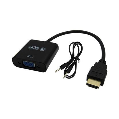 Convertidor HDMI Tipo A Macho a VGA Hembra + Audio