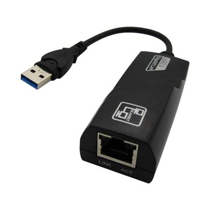 Convertidor Xue USB 3.0 a LAN 10/100/1000 RJ45 Negro