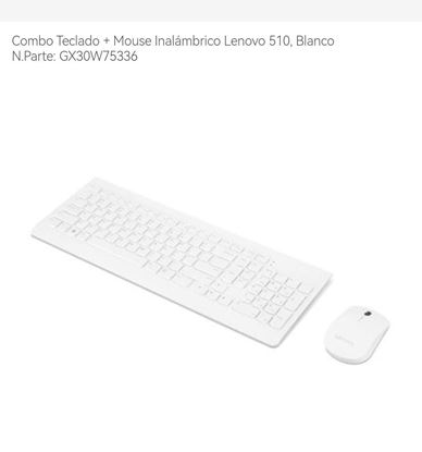 Combo de teclado y mouse inalámbrico Lenovo