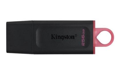 Memoria USB 3.2 256GB Kingston EXODIA Negra con tapa roja DTX/256GB