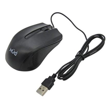 Mouse Óptico USB 2.0 1200DPI SILENT BUTTON NEGRO XUE® ST-353