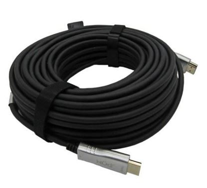 Cable HDMI Fibra Óptica 4K 2160P V2.0 20 Metros ARC 18Gbps Negro