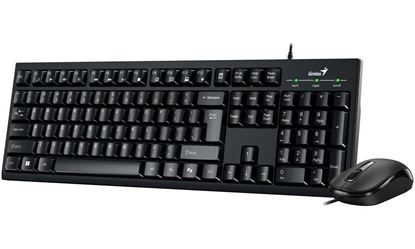 Combo Teclado y Mouse Genius KM-100SE Alámbrico USB Negro