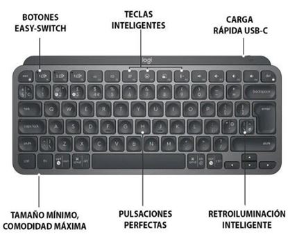 Teclado Inalámbrico Iluminado Logitech MX Keys Mini