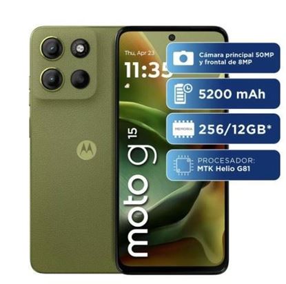 Celular Motorola G15 RAM 4GB ROM 256GB Verde