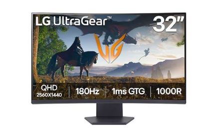 Monitor LG UltraGear 32” Curvo 2K QHD 180Hz, 1ms VA  Gaming Inmersivo