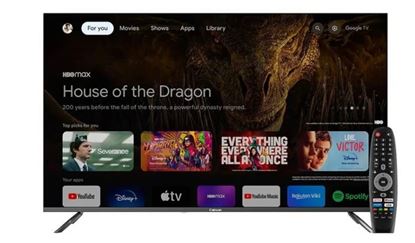 Televisor Smart TV CAIXUN de 55 Pulgadas UHD 4K Google TV