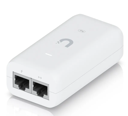 Adaptador PoE Ubiquiti 48V 15.4W Gigabit con Protección contra Sobretensiones