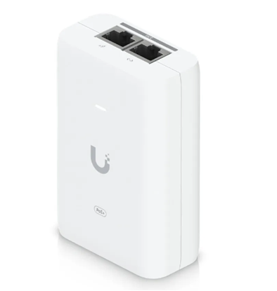 Adaptador PoE+ Ubiquiti 48V 30W con Puerto LAN 2.5Gbps Multi-Gigabit