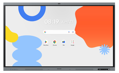 Pantalla Interactiva Samsung 86” 4K UHD Android 15 Touch con Cámara y WiFi 6