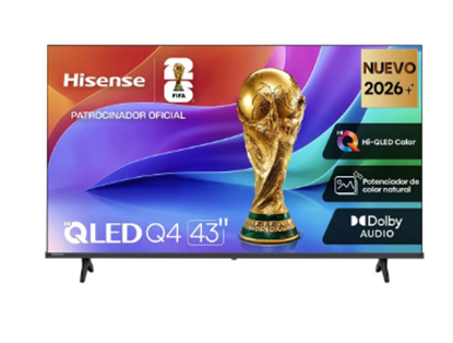 Televisor Hisense 43” QLED 4K Smart TV UHD WiFi Streaming