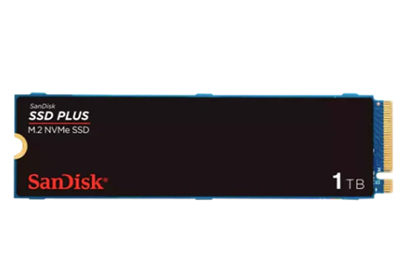 Disco de Estado Solido NVMe 1TB SanDisk Plus PCIe 3.0 M.2 Alta Velocidad 3200MB/s