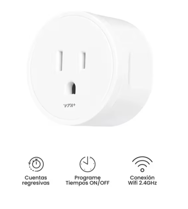 Tomacorriente VTA WiFi VTA+ DOT 6 1875W 15A Control App Inteligente
